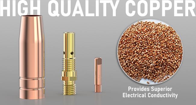 YESWELDER MIG Welding Gun Consumables Set Compatible with Most YESWELDER MIG Welders | .023"/.030"/.035" Tips, Nozzles & Diffusers for Lincoln Magnum 100L & Tweco Mini/#1 Torch