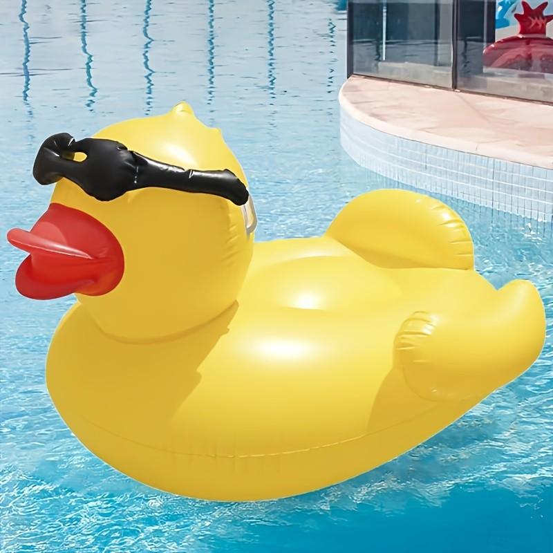 Giant Inflatable Duck Float Bed with Handle, Durable PVC Material, Camping Beach Lounge Chair, Outdoor Summer Water Toy, Party Decoration