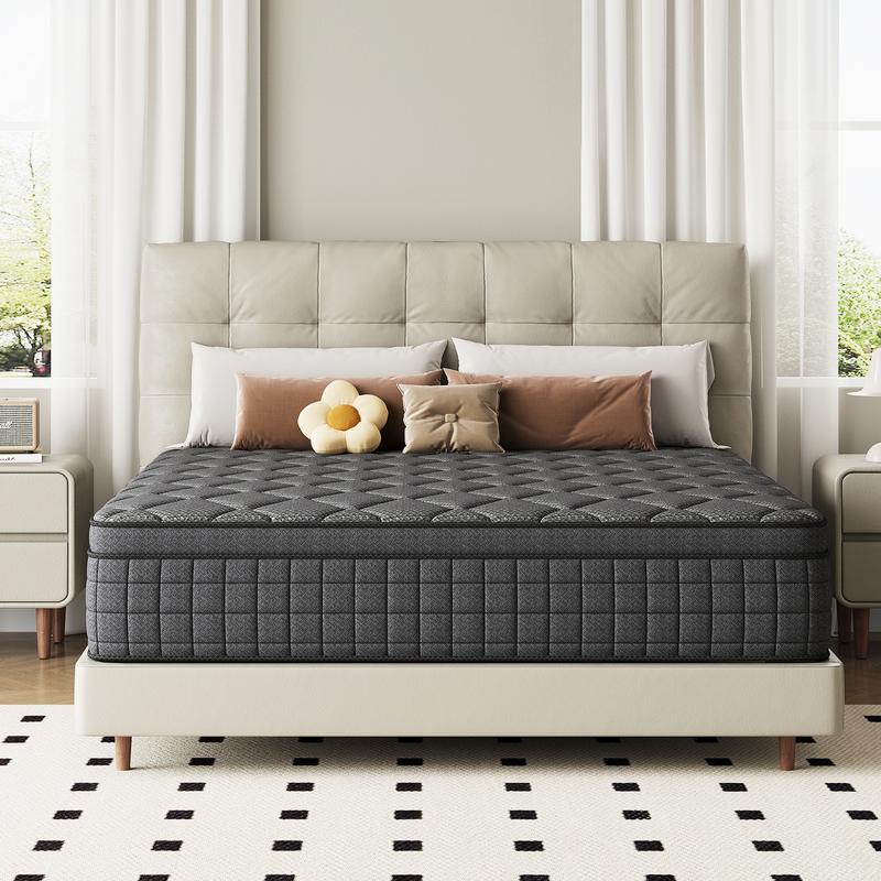 【MYDao】8/10/12/14 Inch Twin, Full, Queen, King Mattress Memory Foam And Spring, Hybrid MattressMedium Firmness, Lumbar Support, For Home Rooms Hotels, Boxed Halloween ChristmasGift Furniture Ergonomic mattress queen size mattress