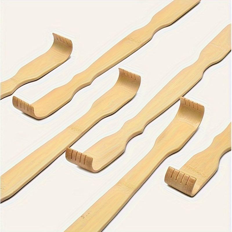 2pcs Back Scratcher, Scratcher for Men Women Gift, Curved Long Handle Bamboo Back Scratcher, Ideal Massage Gifts for Mom and Dad, Body Care, Massagers