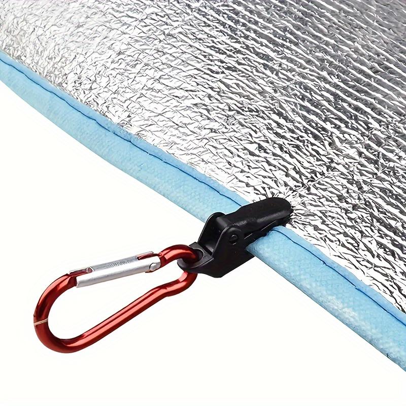 20pcs Tarp Clip Windproof Clamp With Carabiner, Awning Clamp Set For Awnings Outdoor Camping Caravan Canopies Tent