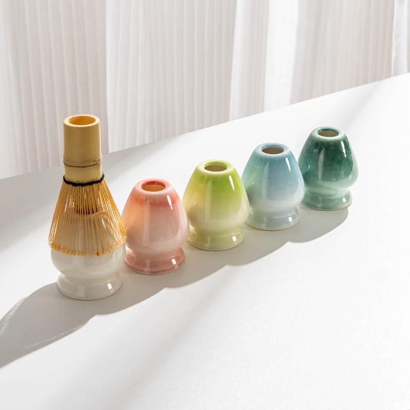 8pcs Japanese Matcha Bowl Set with Whistle, Matcha Bowl Spout, Ceramic Chasen Hundred Stands, Matcha Tea Set Gift Box, Traditional Tea Ceremony, Matcha Set Kit