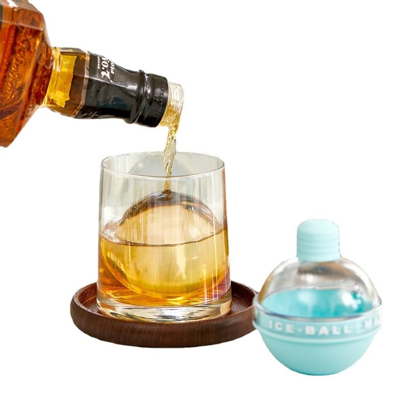 3PCS-2025 summer creative light bulb ice mold, whiskey ice ball making machine mold, whiskey drink cocktail drinking round ice freezing mold, reusable, arbitrary color