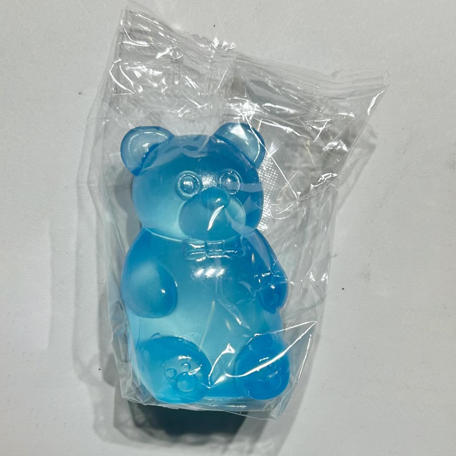 4counts Blue Maltose Squishy Toy Cute Mochi Anti Stress Fidget Toy Soft Simulated Bule Transparent Ball Quick-rebound Decompression Toy