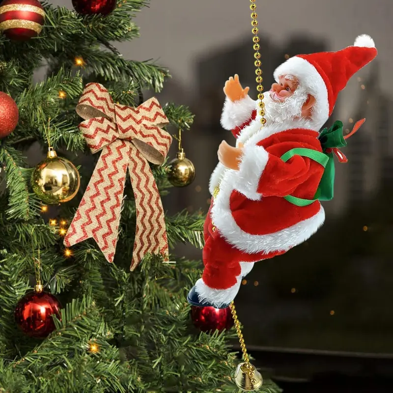 2026 Electric Climbing Santa Christmas Ornament - Battery-Powered, Rope-Hung with Light, Music, Sound Animation, Climbing Beads, Ladder - Indoor Home Decor Gift (Toys & Hobbies, Educational Science & Technology Toy) 2026 Electric Climbing Santa Christmas Ornament - Battery-Powered, Rope-Hung with Light, Music, Sound Animation, Climbing Beads, Ladder - Indoor Home Decor Gift (Toys & Hobbies, Educational Science & Technology Toy)