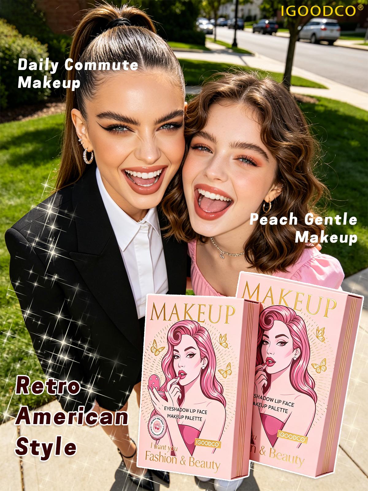 IGOODCO (IG3322) All-in-1 Comprehensive Makeup Kit - Eyeshadow, Blush, Highlighter, Contour, Concealer, Lip Gloss,