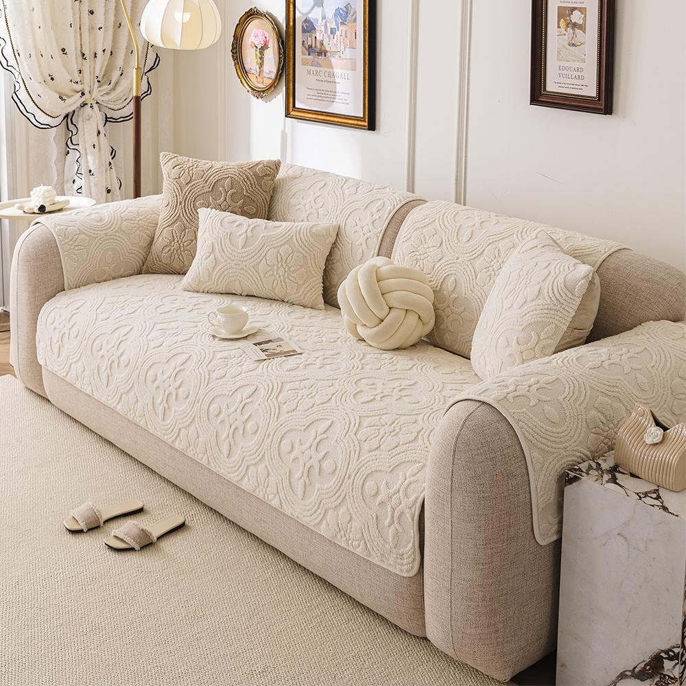 Comfortable Peony Pattern Sofa Cushion, Thick Soft Pet Friendly Couch Protector, Non-Slip Plush Chair Cover for Living Room Bedroom Office Decor, Sofa Couch Covers Comfortable Peony Pattern Sofa Cushion, Thick Soft Pet Friendly Couch Protector, Non-Slip Plush Chair Cover for Living Room Bedroom Office Decor, Sofa Couch Covers