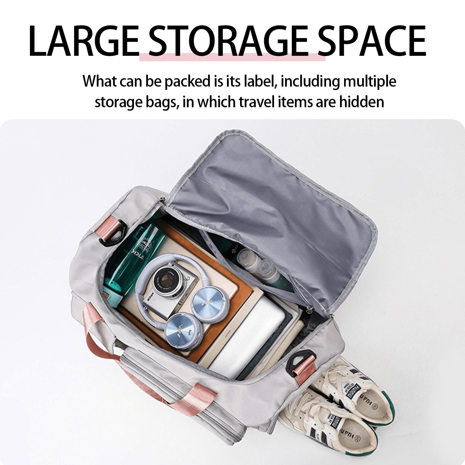 GYM patterned travel bag, multi-functional gym tote/backpack, large capacity casual yoga bag, lightweight, suitable for gym, exercise, and overnight travel, Casual Sports Bag, Athletic Bag