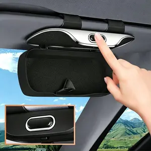 Car Sun Visor Sunglasses Holder, Auto Eyeglasses Organizer Box, Vehicle Visor Accessories Glasses Protective Storage Case for Woman Man, Car Organizers, Car Organization Supplies