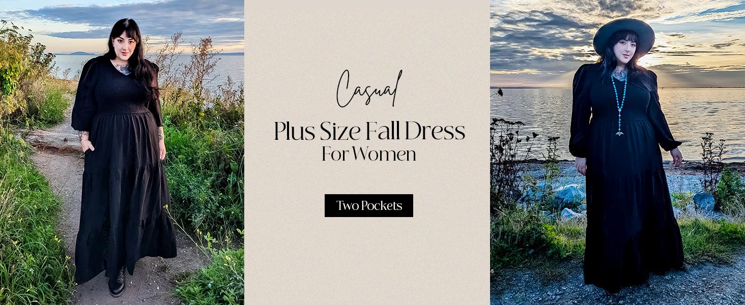 Hanna Nikole Women's Plus Size Dresses Long Sleeve V Neck Maxi Smocked Fall Casual Flowy Tiered Dress with Pockets #tiktok shop spring glow up #outdoor fun #SwimWeek - TikTok Shop Hanna Nikole Women's Plus Size Dresses Long Sleeve V Neck Maxi Smocked Fall Casual Flowy Tiered Dress with Pockets #tiktok shop spring glow up #outdoor fun #SwimWeek - TikTok Shop