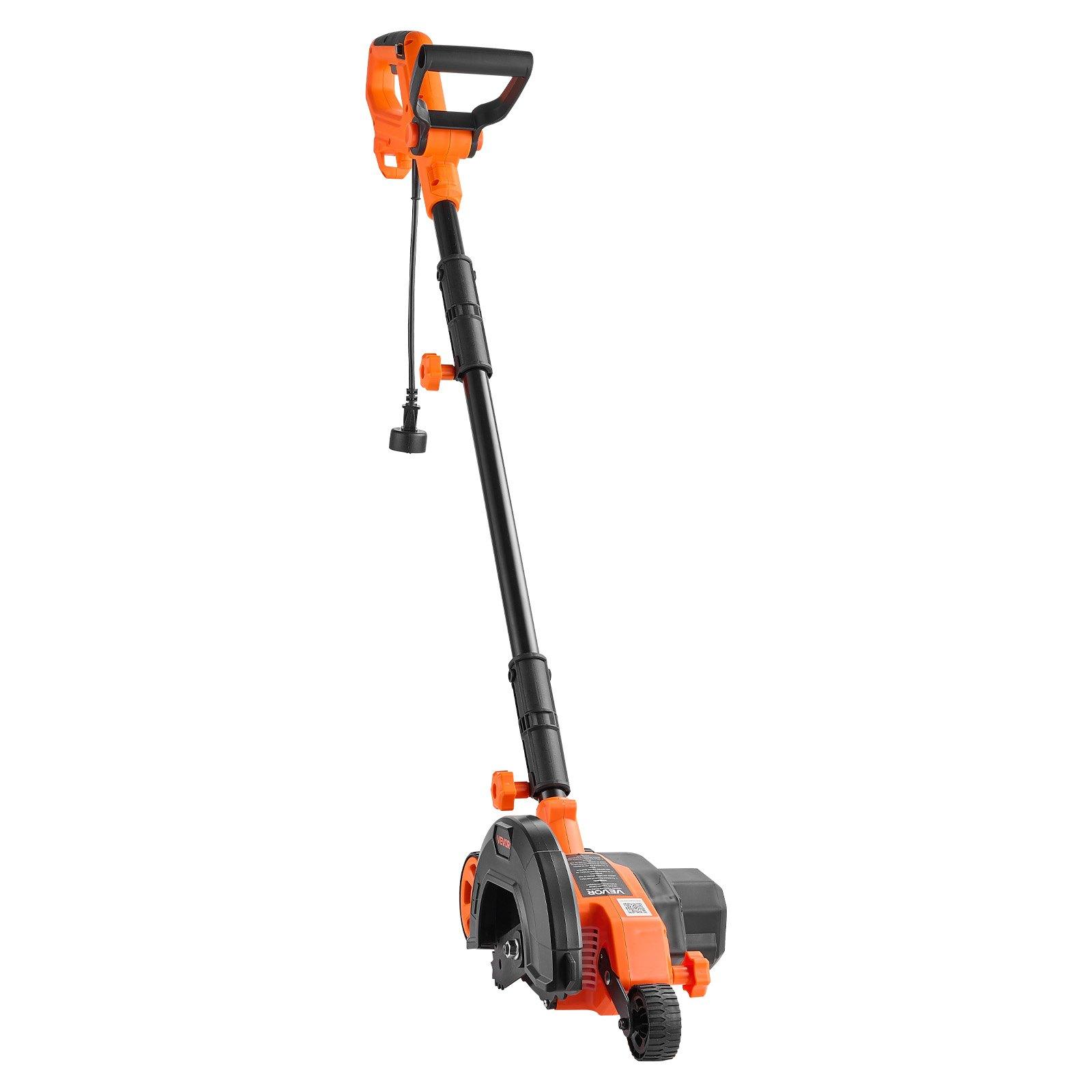 【Summerfinds】VEVOR Electric Lawn Edger, 8-in High-Carbon Steel Blade, 12 A, 4000 RPM, 3-Position Depth Adjustment, 55.12 in Pivoting Handle, Dual Wheels, 10.62 lbs, for Grass Surfaces & Curb Appeal Enhancement