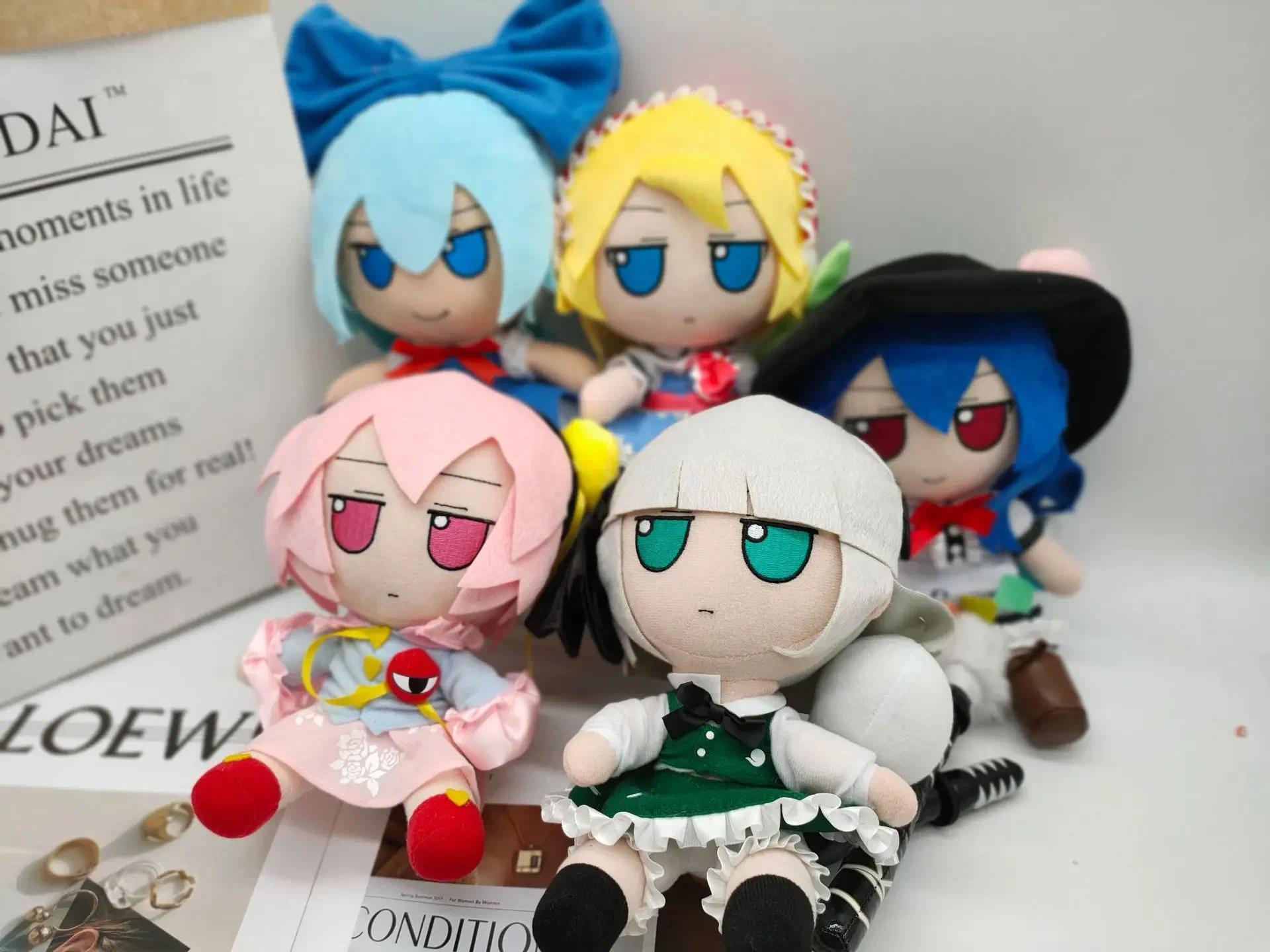 20CM Anime TouHou Project Smoke Plush Toys Kochiya Sanae Izayoi Sakuya Lolita Stuffed Dolls Plushie Pillow Figure Christmas Gift