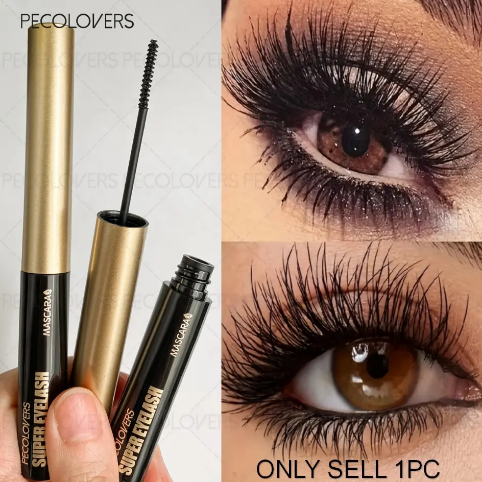 1PC 3D Fiber Mascara, Waterproof Mascara for Eyelash Extensions, Black Thickening Mascara, Eye Cosmetics