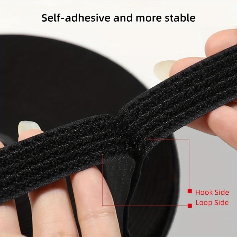 Nylon Reverse Buckle Hook And Loop Fastener Cable Ties, Magic Tape Adhesive Wire Finishing, Reusable Hook And Loop Tie Fastener Double-sided Hook Roll Finishing Strap Cable, Extension Wire, Finishing, Home Storage Finishing