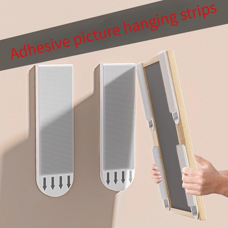 Picture Frame Magic Tape, Damage-Free Wall Sticker for Frames & Murals, High-Stick Reusable Hanging Strips, Stretch Release Adhesive for Posters, Removable Hook & Loop Fastener