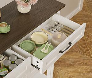 【SPOTLIGHT DAY】ONBRILL 48'' Sideboard With Storage Shelves And 2 Drawers & Cabinets For Kitchen, Hallway