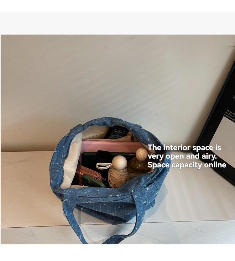 2026 New Versatile Large Capacity Tote Bag for Women, Waterproof Nylon Shoulder Bag, Ideal for Commuting, School, Shopping