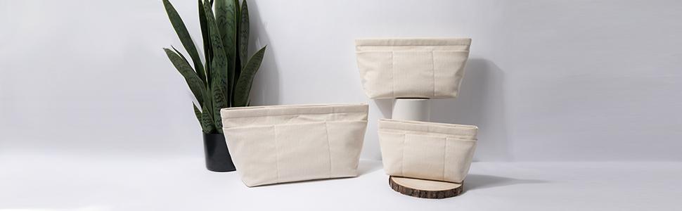 Tote Purse Insert Handbag Organizer Shaper Handbag Liner Bag Bag Divider Organizer Insert (L-With Zipper)