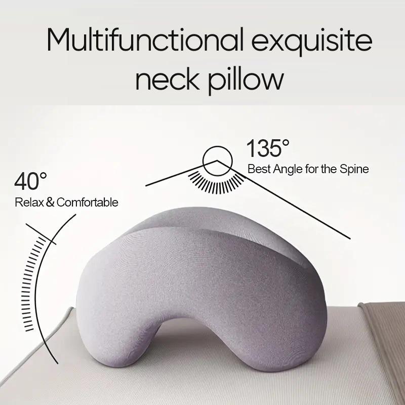 Beauty salon and sleeping pillow face down pillow massage pillow for prone sleeping on bed with headrest, breathable nap pillow, ergonomic memory foam neck pillow for office leisure time, multifunctional exquisite neck pillow suitable for SPA relaxation