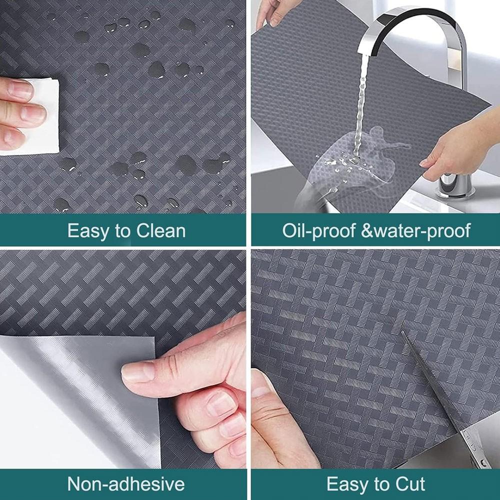 Transparent Washable Cuttable Drawer Liner, Non-Slip Refrigerator Inner Lining, Suitable for Fridge Glass Shelves Cabinets Home Kitchen Supplies