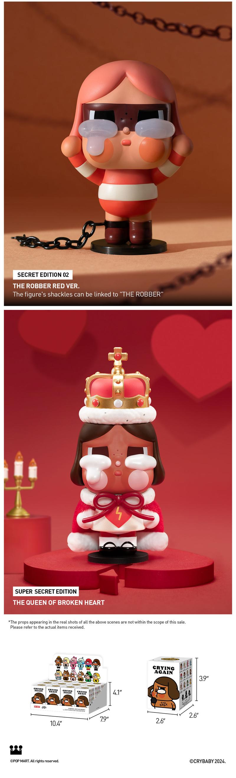 POP MART CRYBABY Crying Again Series Figures, Blind Box, Mystery Box POP MART CRYBABY Crying Again Series Figures, Blind Box, Mystery Box