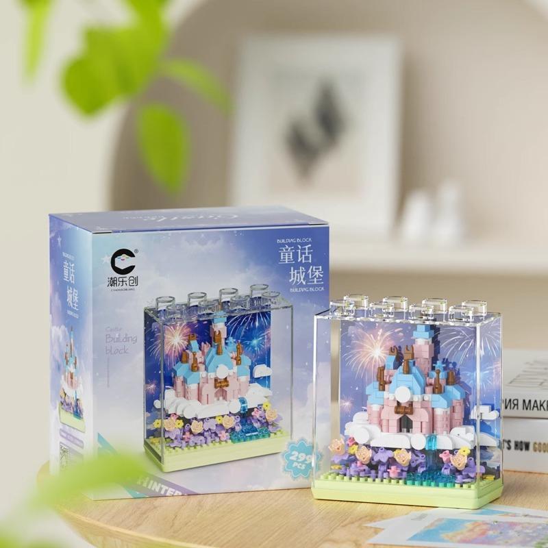 Castle Design Building Blocks, 1 Set Creative Desktop Ornament, Home Decor, Office Desktop Decoration, Perfect Gift for Friends & Family