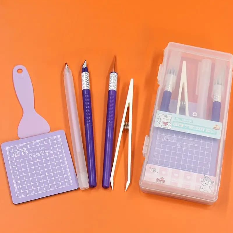 DIY Hand Tool Set with Adhesive Patch Cutting Tools, Perfect Gift Box Included, Ideal for Crafting Projects, Easy-To-Use Design, Crafting Kit