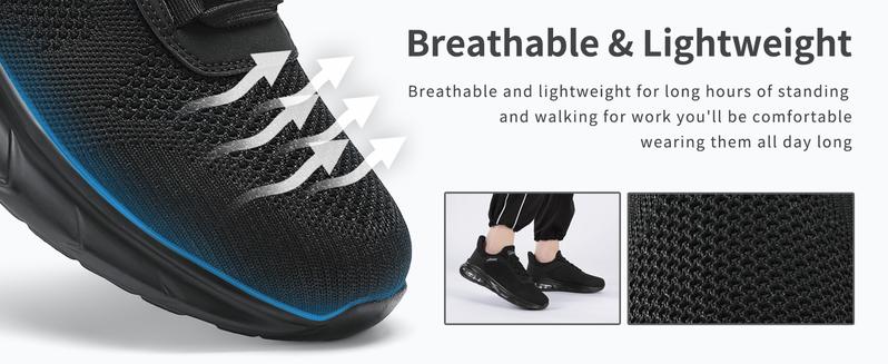 Non Slip Work Shoes for Men Women Waterproof Sneakers Men Comfortable Restaurant Chef Shoes Slip Resistant Shoes for Men Breathable Walking Sneakers for Daily Use