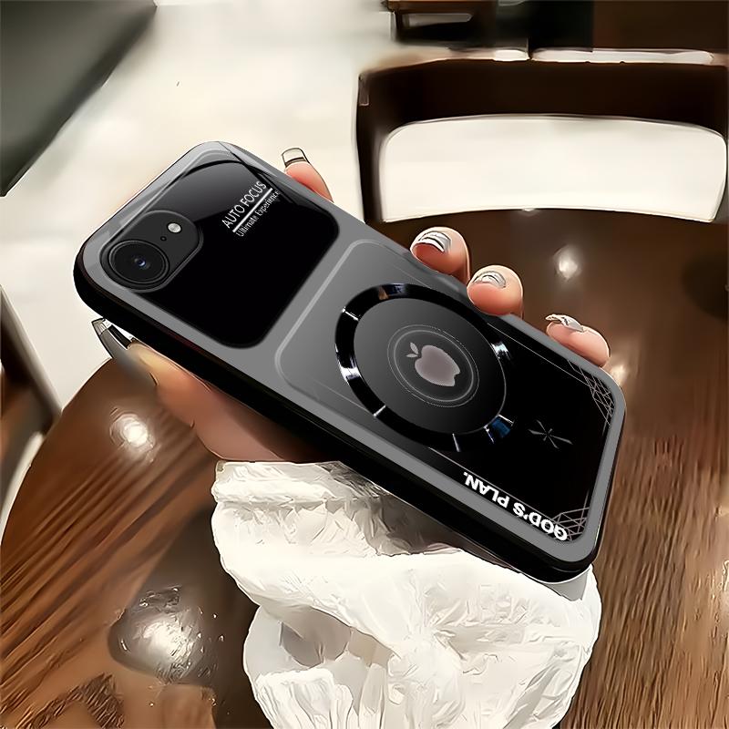 “God’s Plan” MagSafe phone case — neon cyberpunk faith magnetic cover for iPhone 16e — 975