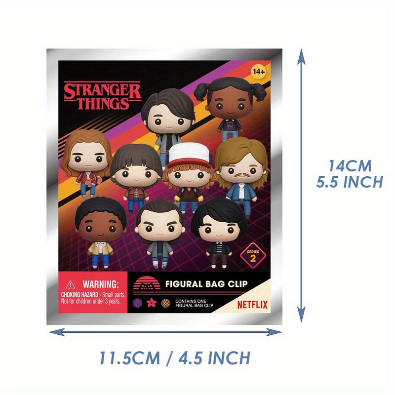 Stranger Things Officially Licensed 3D Anime Characters Series 2 Mystery Blind Bag Bulk Bag Clip Keychain Mike Wheeler Eleven Exquisite Collectible Suitable For Family And Friends Christmas Birthday Surprise Gift