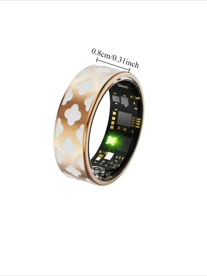 Smart Ring for Men and Women, Health and Sleep Monitoring, 5atm Waterproof, Multi-Sport Modes, Heart Rate and Blood Oxygen, Gift Idea, Fitness Tracker Ring, Smart Wearable Devices