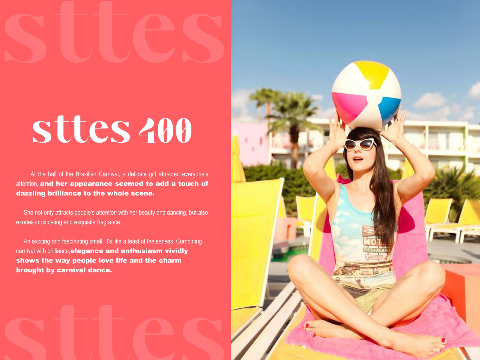 Sttes Perfume 400#（June Flower Fruit） - Eau De Perfume 100ml (3.4fl Oz)  Flower  Fruit Gourmet tune (vanilla plum jasmine Woody tone)