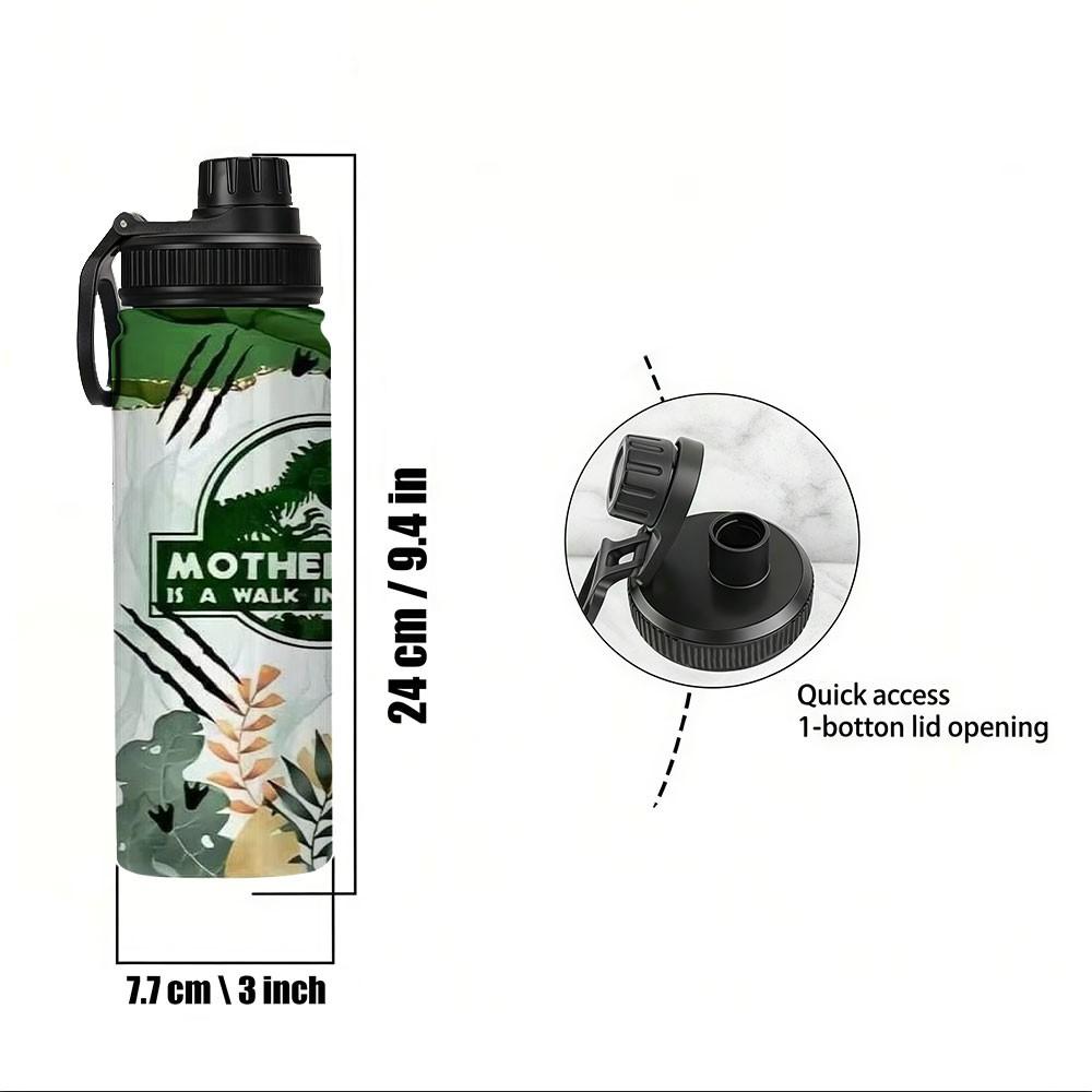 1pc Dinosaur Water Cup, Insulated Travel Mug, Leak-Proof Reusable Bottle, BPA-Free, Outdoor & Daily Use, Multiple Styles Available