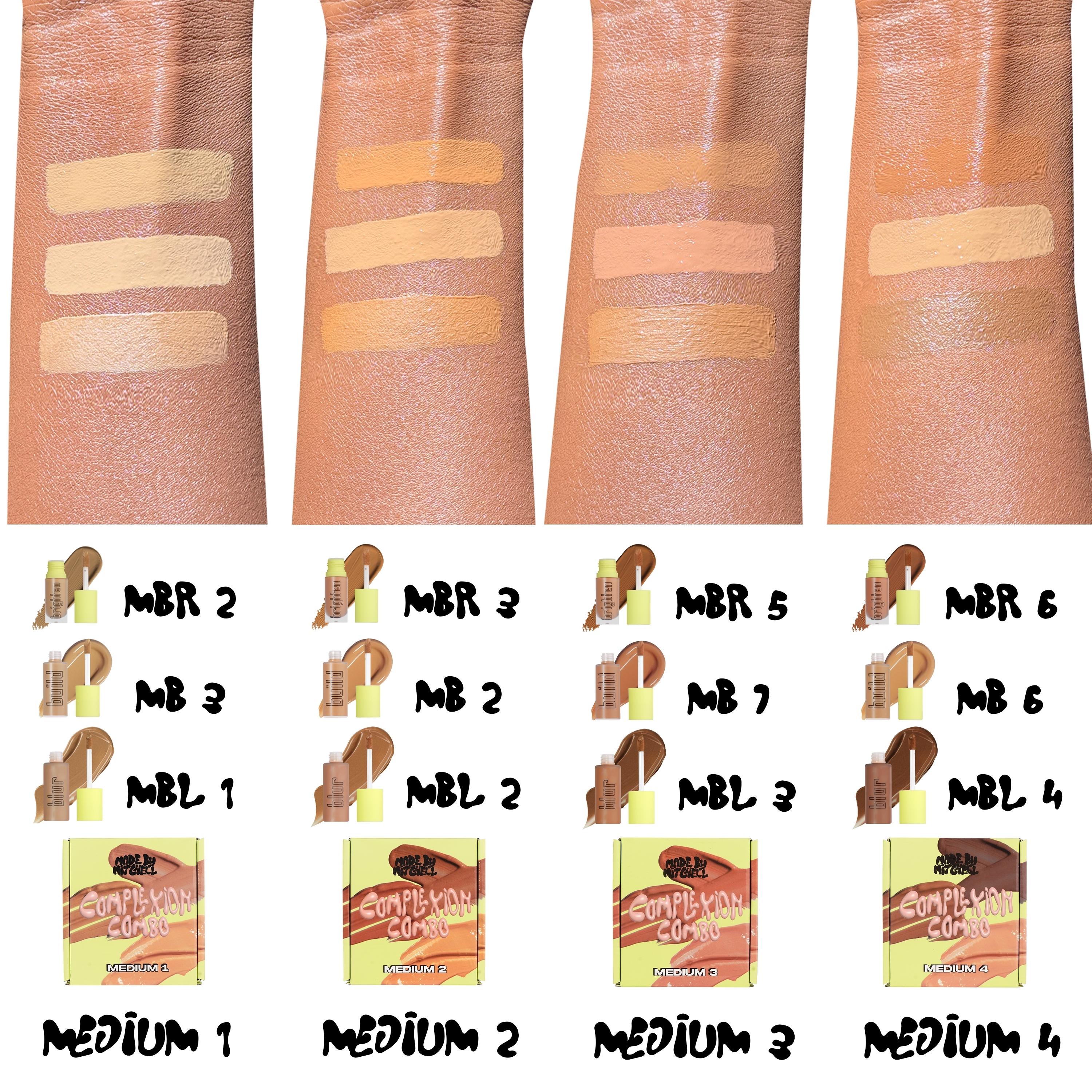 [Made by Mitchell] Complexion Combo’s | 3-in-1 Primer, Concealer & Foundation Set with Buildable Coverage for Smooth, Flawless Skin