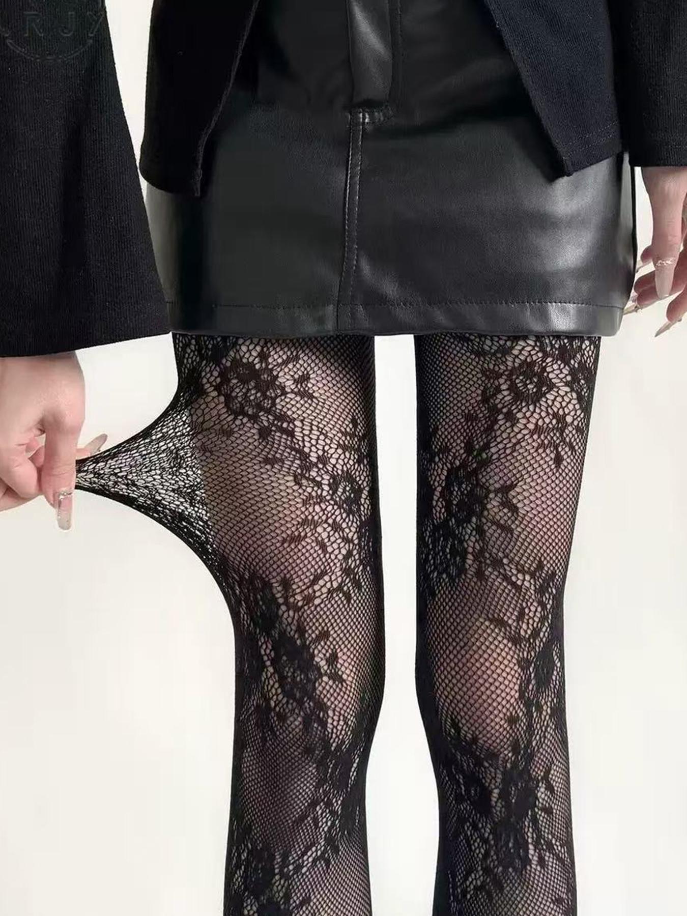 Women's High Elasticity Fishnet Stockings, & Wine Colors, Perfect for Spring & Fall Daily Wear, Comfortable Design