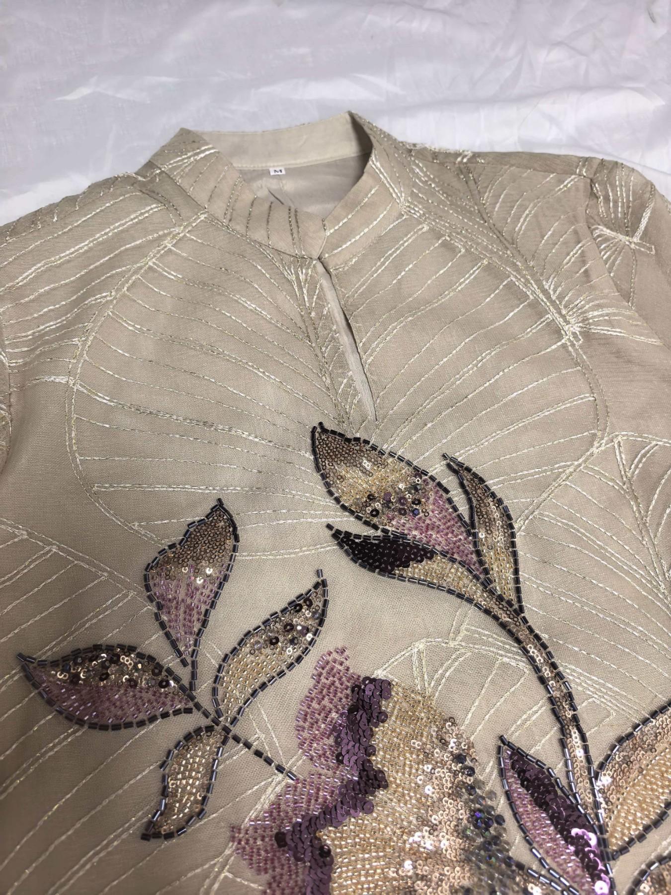 New Mesh Embroidery Dress Muslim Long Robe Ethnic Clothing Heavy Patchwork Stitching, Stylish & Comfortable Design