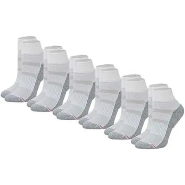 Women's Compression Quarter Socks with Enhanced Cushioning and Breathable Arch Support, 6 Pairs(Gift)