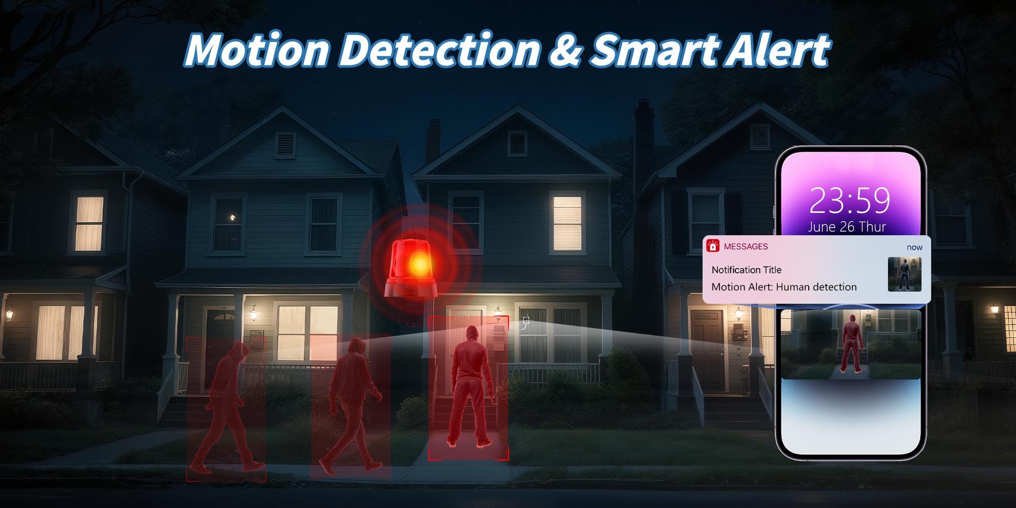 Window Camera, Wall-Mount Security Camera, Full-Color Night Vision, Dual-Band WiFi, Motion Detection, Easy Installation, Indoor Surveillance Device