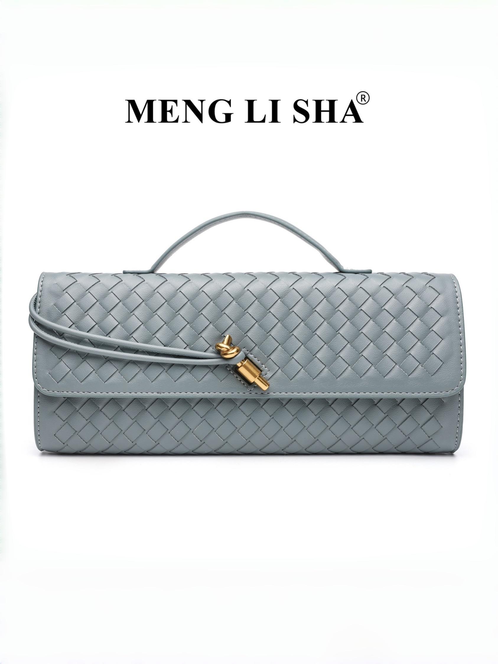 Elegant Braided Shoulder Bag, Unique High-End Horizontal Handbag, Evening Party Crossbody, Versatile Fashionable Purse, Stylish and Refined