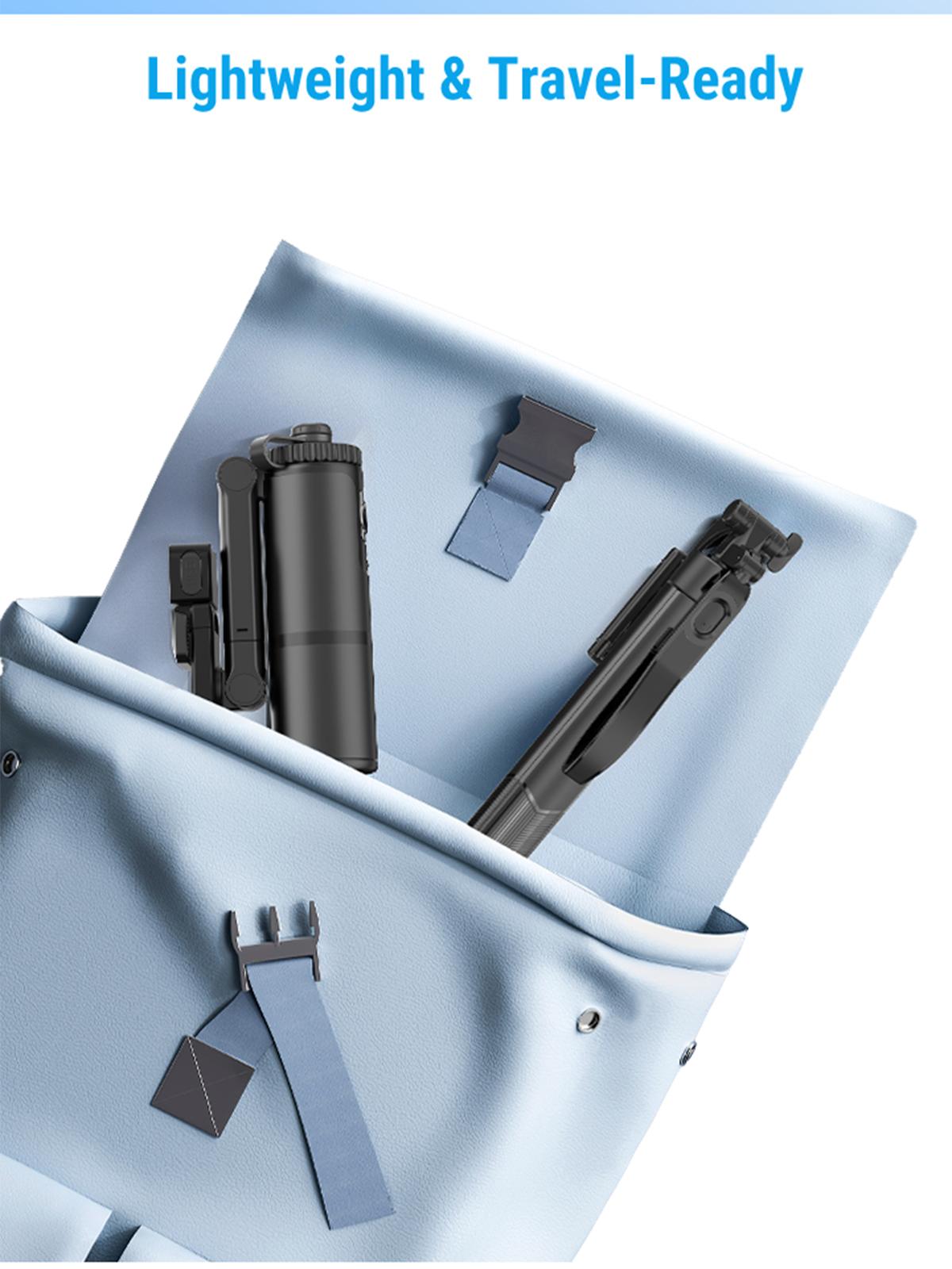 AI Auto Face Tracking Tripod with 63" Selfie Stick Tripod | Smart Face Tracking Phone Holder with LED light for TikTok Live & Vlogging | Gesture Control & Bluetooth Remote | Perfect for Content Creator | Gift for Boy & Girl Friend | Spring Glow Up