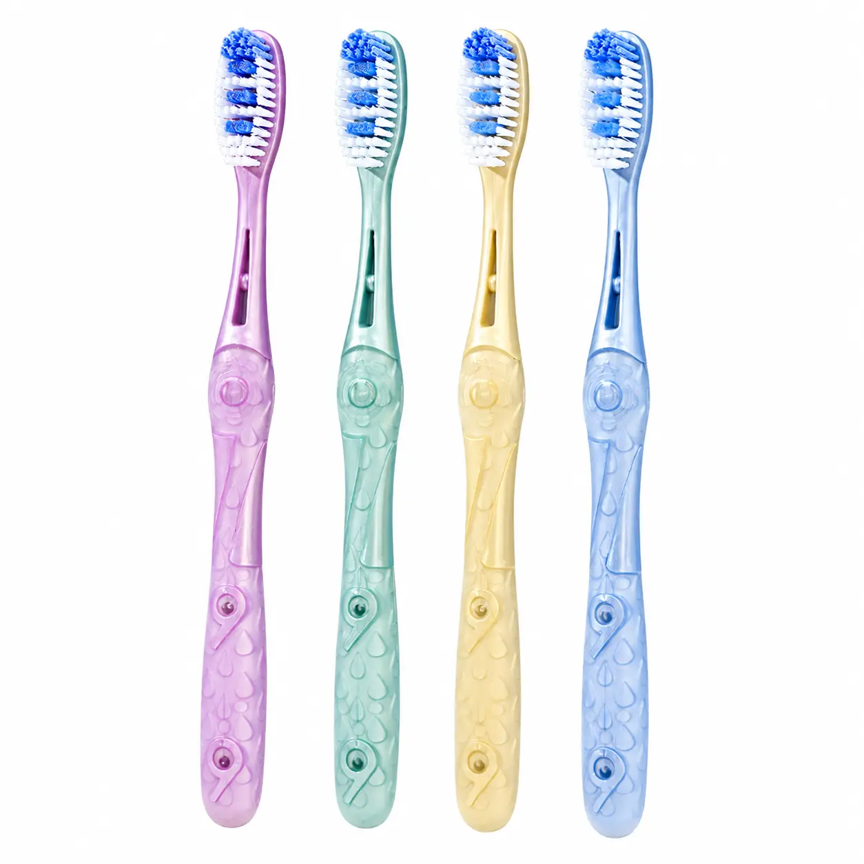 Medium-Stiff Bristle Adult Toothbrush for Effective Daily Oral Care, Designed to Remove Stubborn Stains from Coffee, Tea, and Tobacco Use, Ergonomic Handle with Soft-Grip Texture for Comfortable Brushing