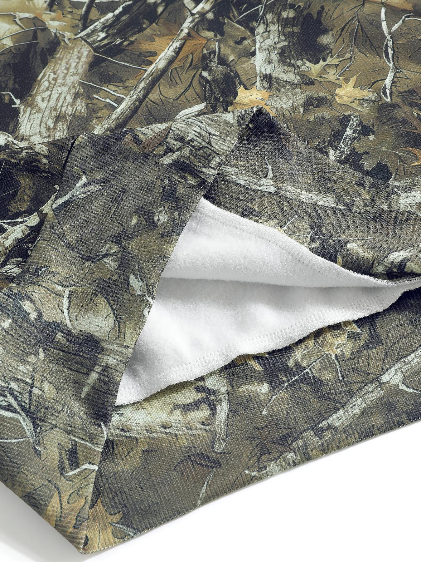 Women's Hooded Half-Zip Casual Round Neck Sport Top, Full Print Leaf Pattern, Digital Printing, Loose Fit, Fall & Winter