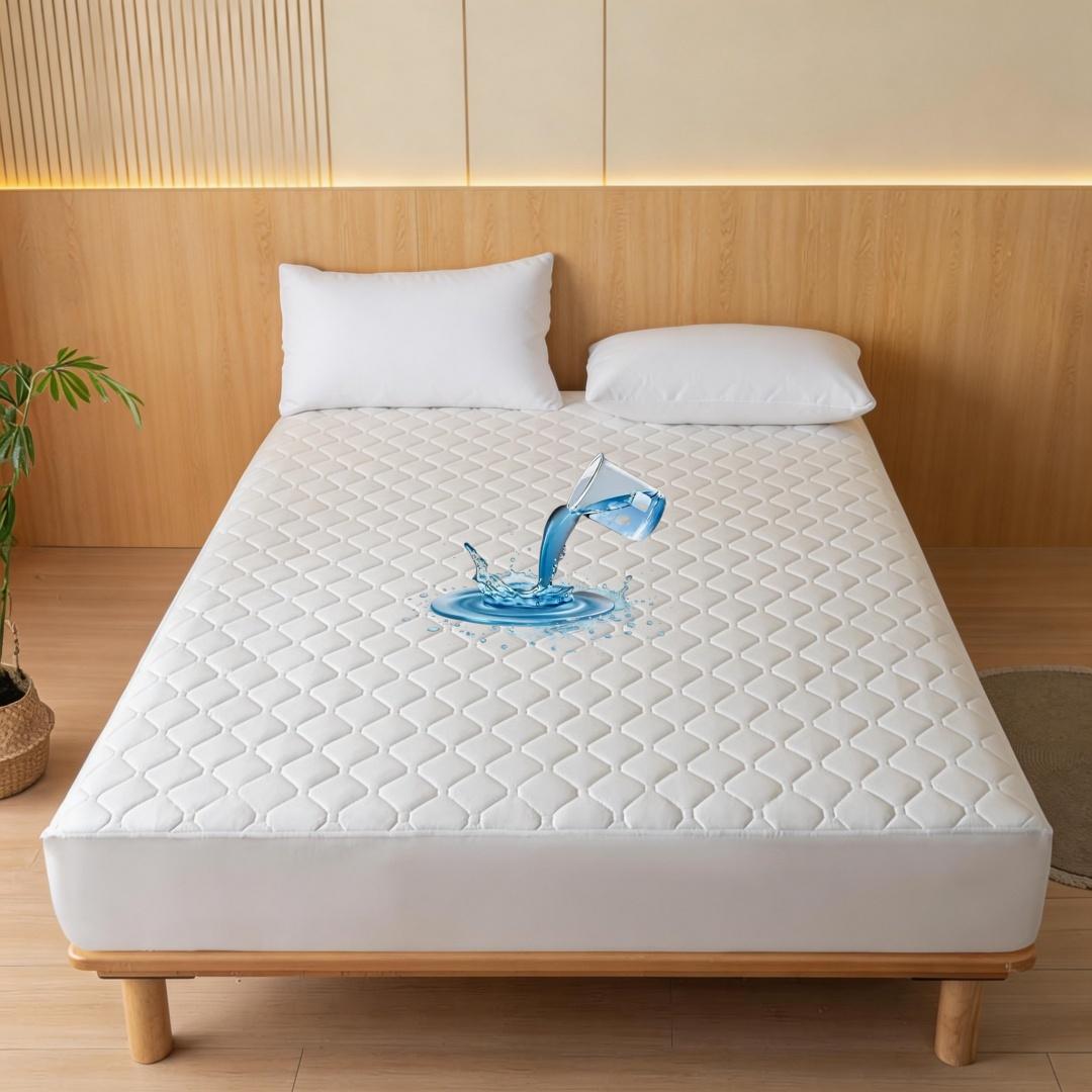 Waterproof Thick Quilted Mattress Protector, Soft Fitted Sheet, No Pillowcase, Washable, Multi-Color, All Season, Bedding Mattress Cover, Bed Cover for Bedroom, Guest Room #GLOBAL PICKS
