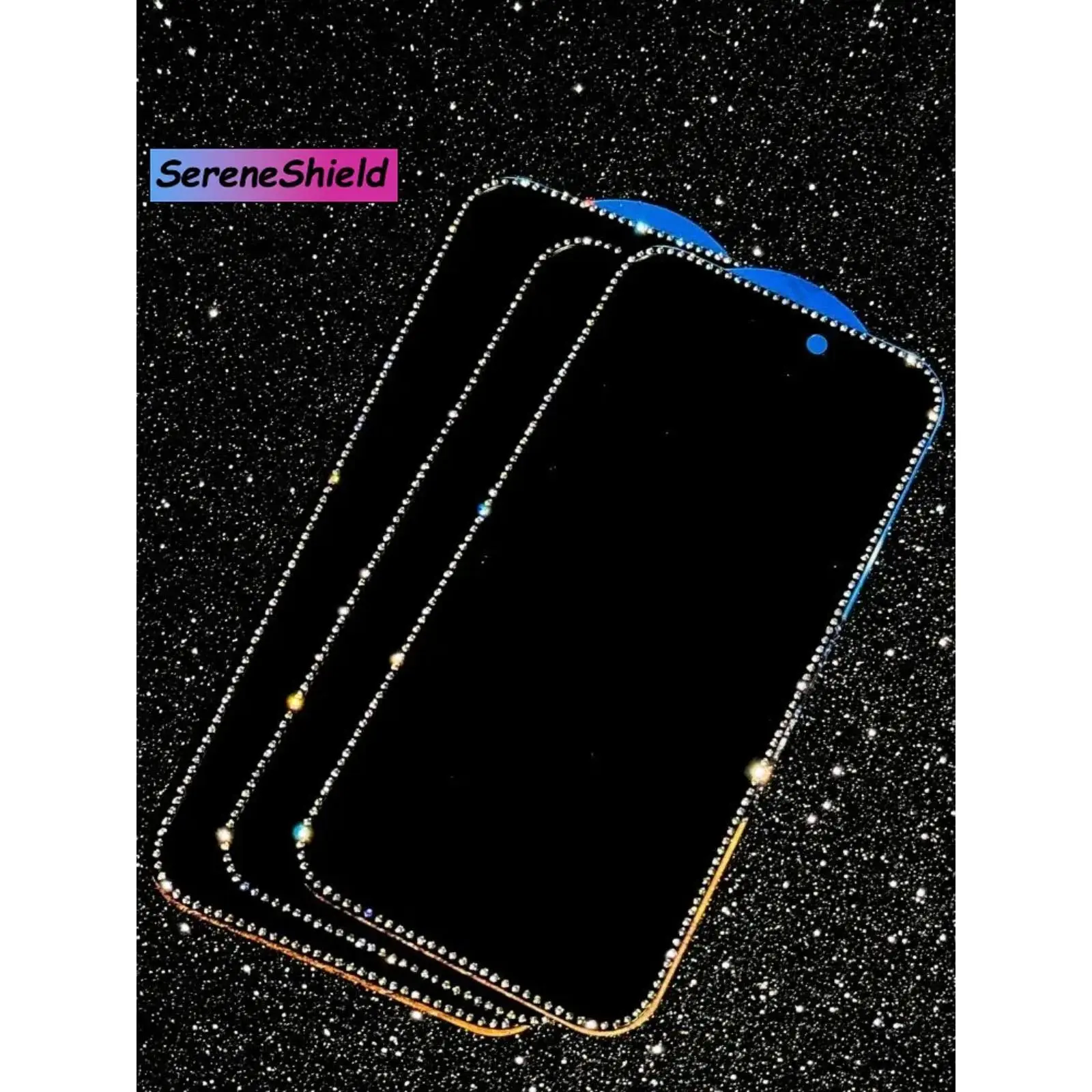 Luxury Glitter Diamond Tempered Glass For iPhone 17 Pro Max 17 pro 17air With Rhinestone Privacy Screen Protector Front Film 17