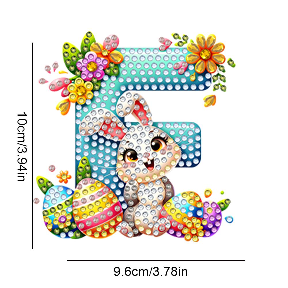 Easter Diamond Art Keychain Ornaments Double Sided Hanging Key Chains Diamond Painting Keychain Kits Diamond Painting Backpack Pendant for Adults Key Ring Art Pendant Decor