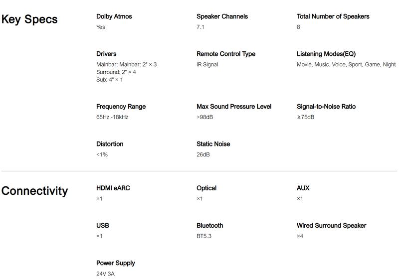 ULTIMEA Aura A60 7.1-Channel Dolby Atmos Sound Bar with Bluetooth: Immersive Audio for Home Theater, Smartphones, & Home Parties. Pre-order Now. Springtok