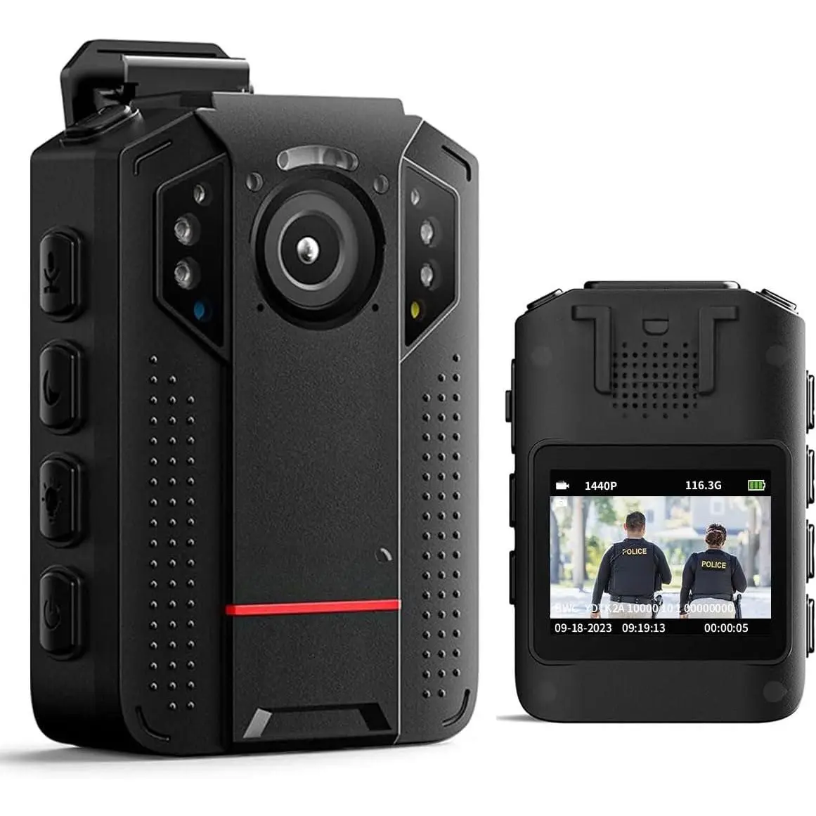 128GB  1440P  Camera with Audio and Video Recording, Multifunctional with Night Vision,Loop Recording, Snapshot,3300mah , , Long time Recording.