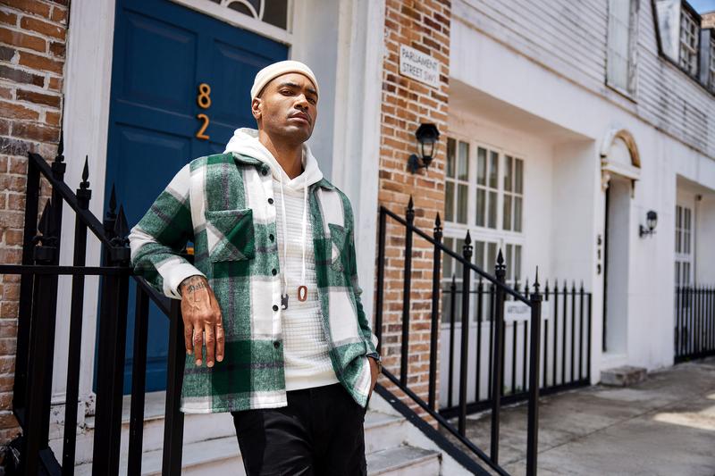 COOFANDY Men's flannel shirt casual button checkered shirt jacket long sleeved wool with pockets detachable top jacket, home casual daily wear, men's top, men's jacket Menswear