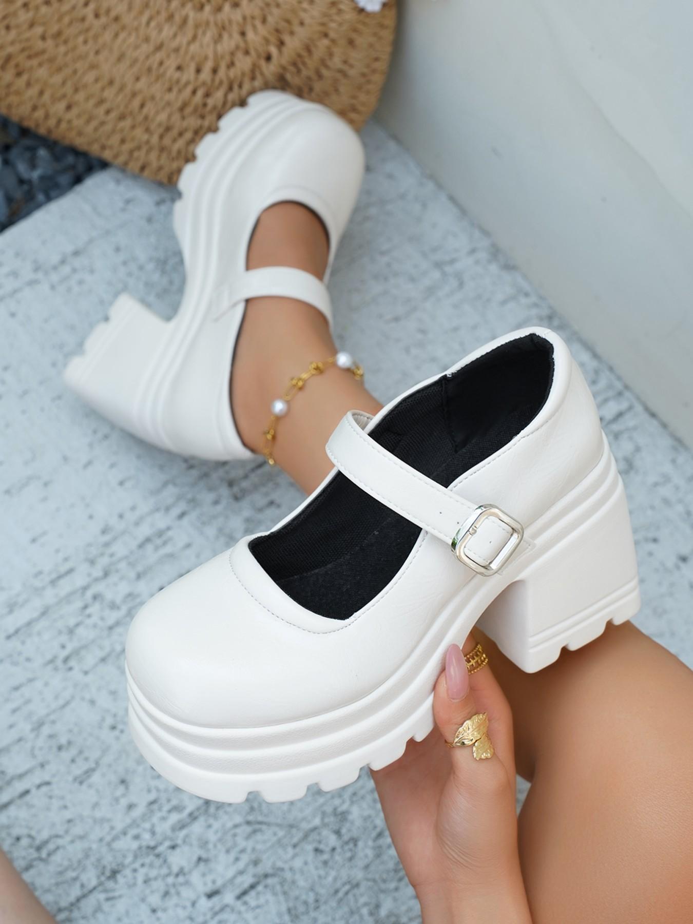 Women's Fashionable Lace Up Front Platform Shoes, Casual Comfortable Thick Sole Shoes for Daily Wear, Female All-match Trend Shoes for Daily Wear, Girl