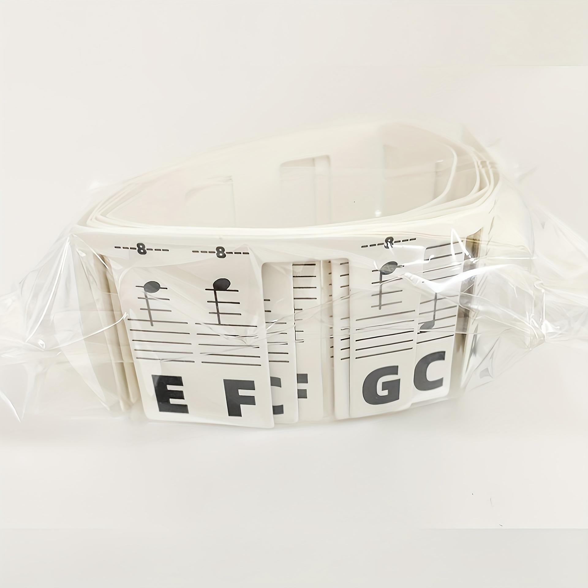 Easy Learn Beginner Piano Notes, 88 Key Full Range, Detachable Reusable Keyboard Guide with Color Labels, Perfect for Scales Practice